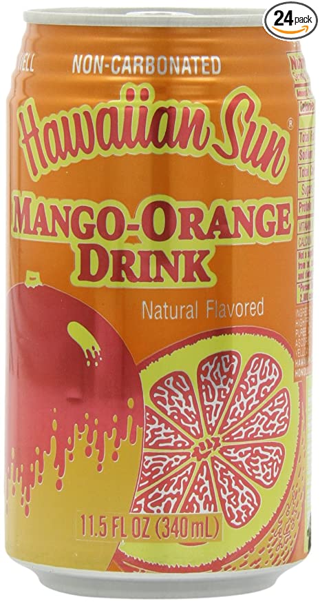  Hawaiian Sun Drink, Mango-Orange, 11.5-Ounce (Pack of 24)  - 079800100074