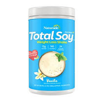Naturade Total Soy Protein Powder and Meal Replacement Shakes for Weight Loss, Vanilla (30 Servings) - 079911023316