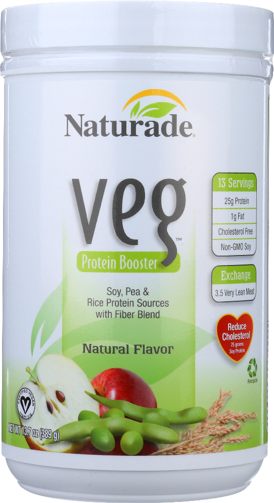NATURADE: Veg Protein Booster Natural Flavor, 13.7 oz - 0079911025129