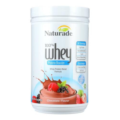 Naturade Whey Protein Booster Chocolate - 14 Oz - 0079911027048