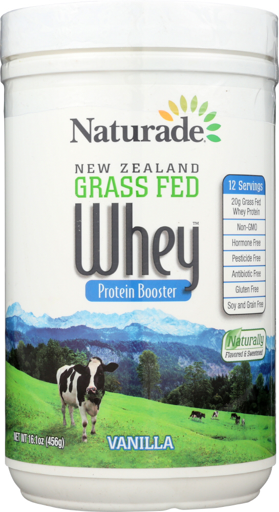 NATURADE: New Zealand Grass Fed Whey Vanilla, 16.1 oz - 0079911030017