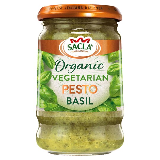 Sacla Organic Basil Pesto 190G - 8001060002319