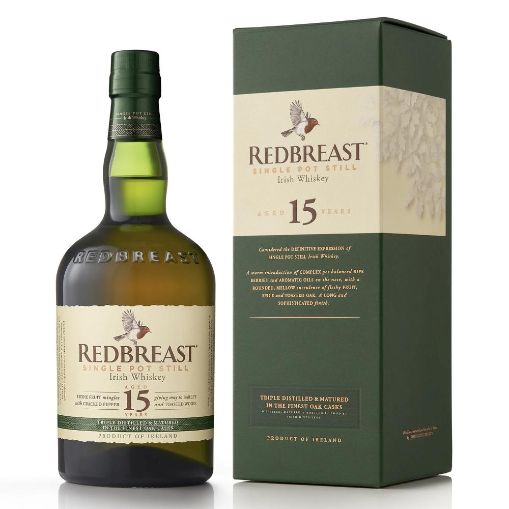 Redbreast 15 Year Old Single Pot Irish Whisky - 080432106419