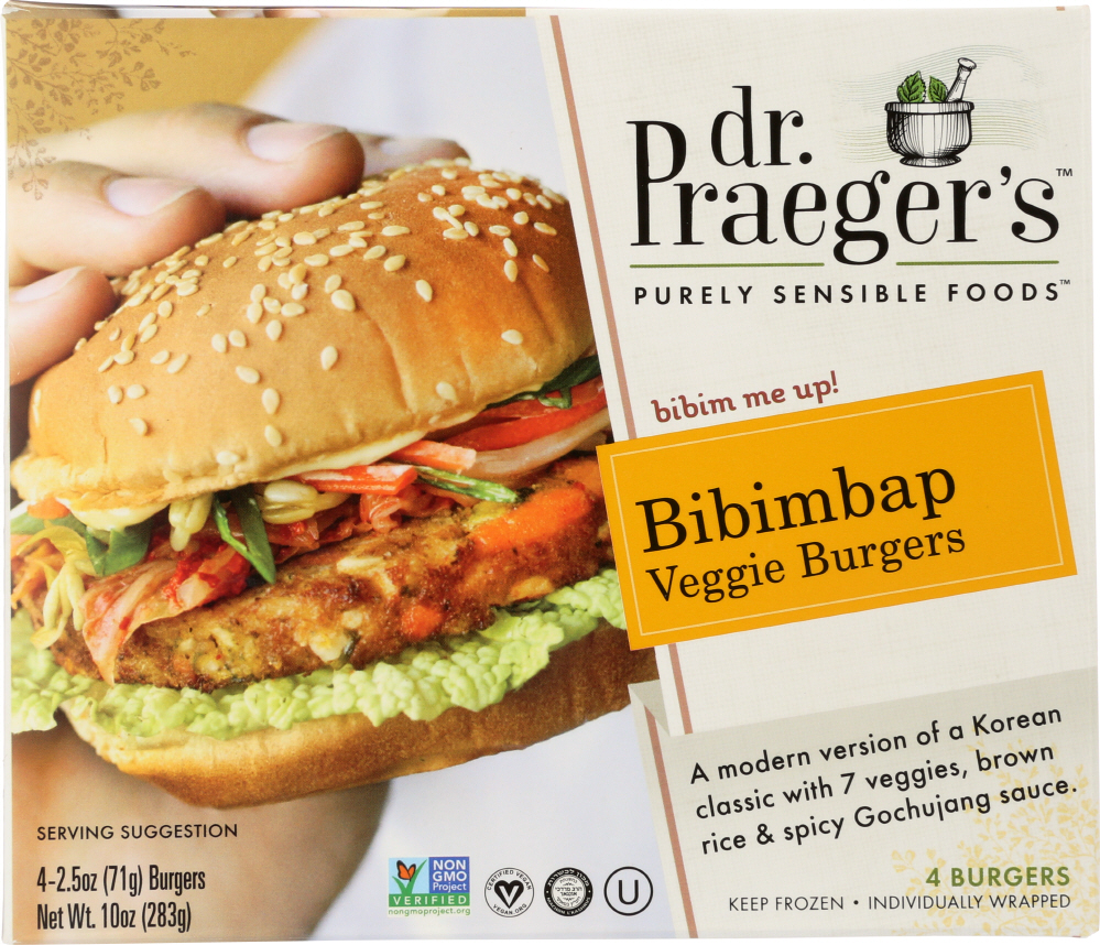 Dr. Praeger'S, Veggie Burgers, Bibimbap - 080868000381