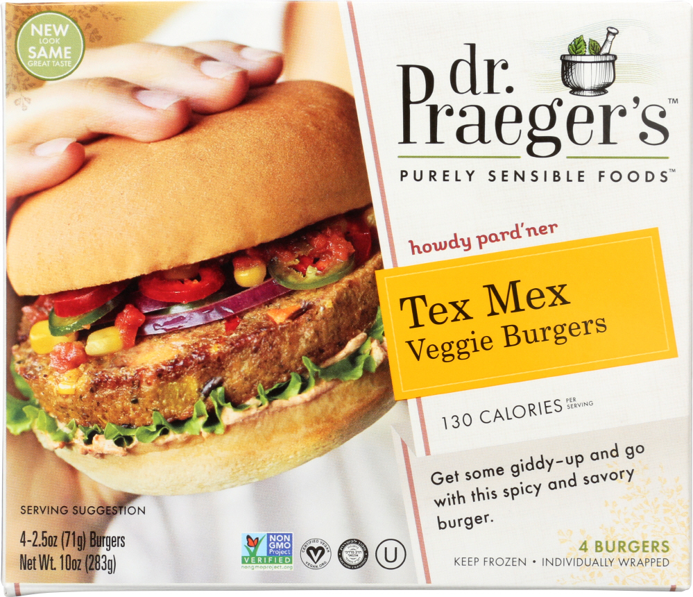 Dr. Praeger'S, Tex Mex Veggie Burgers - 080868000480