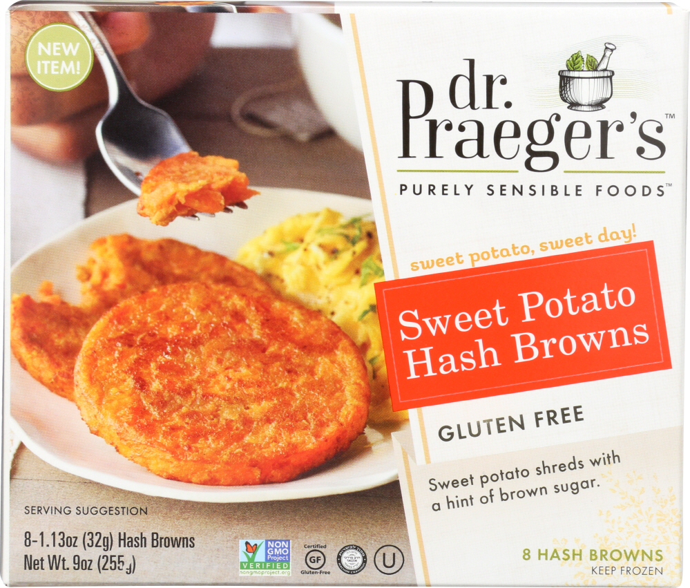 DR PRAEGER: Sweet Potato Hash Browns, 9 oz - 0080868200958
