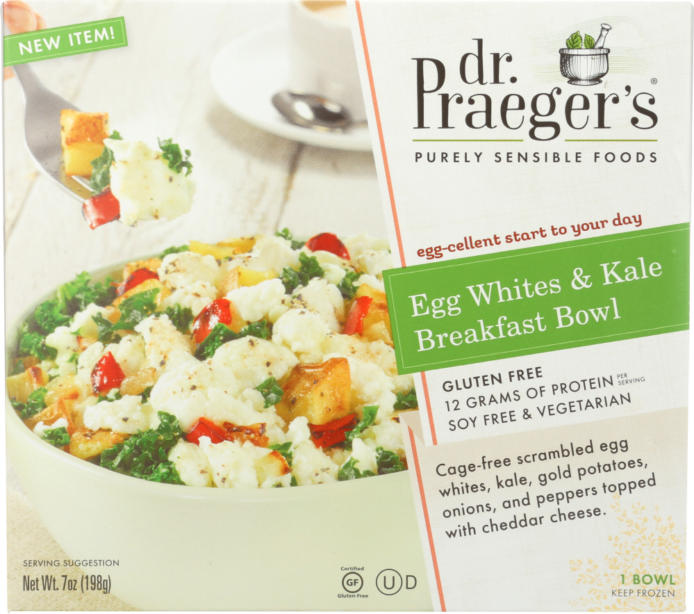 DR PRAEGER: Egg Whites & Kale Breakfast Bowl, 7 oz - 0080868250014