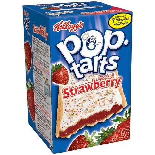  KELLOGGS POP TARTS STRAWBERRY FROSTED 8 CT - 081000007268