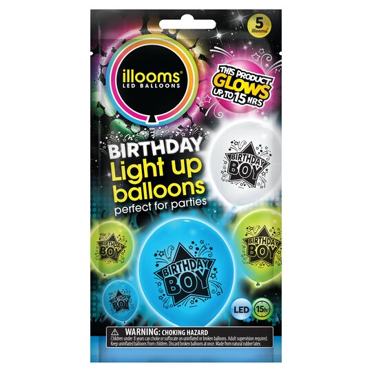Illoom Birthday Boy Balloons 5 Pack - 0810147012169
