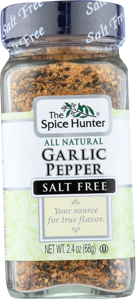 The Spice Hunter, Salt Free Garlic Pepper Blend - 081057017203