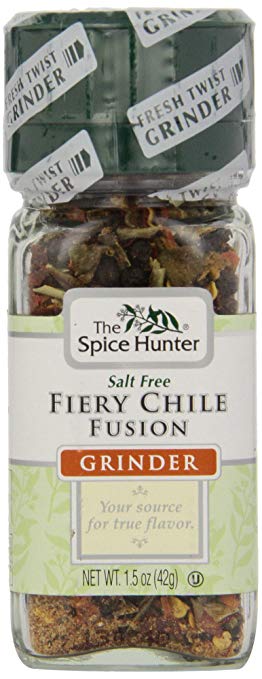 The Spice Hunter, Salt Free Fiery Chile Fusion Grinder - 081057020241