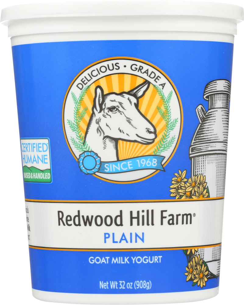 REDWOOD HILL FARM: Goat Milk Yogurt Plain, 32 oz - 0081312101784