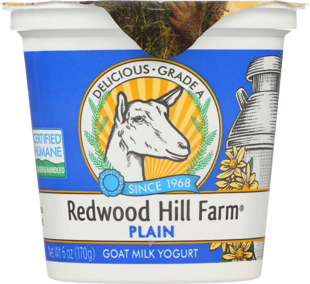 REDWOOD HILL FARM: Plain Goat Milk Yogurt, 6 oz - 0081312200616