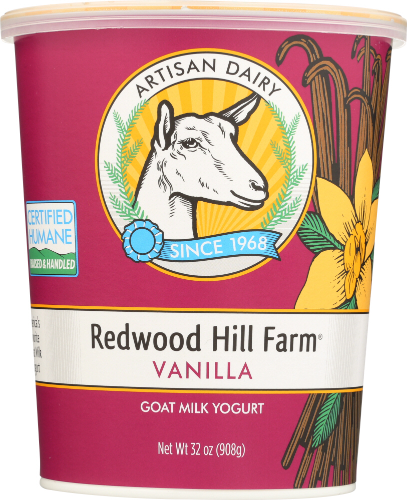 Redwood Hill Farm, Goat Milk Yogurt, Vanilla - 081312429925