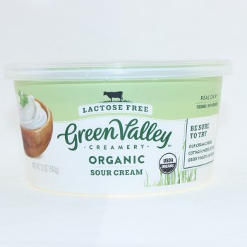 Green valley organics, lactose free sour cream - 0081312600003