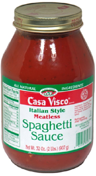 CASA VISCO: Pasta Sauce Meatless, 32 oz - 0081319819316