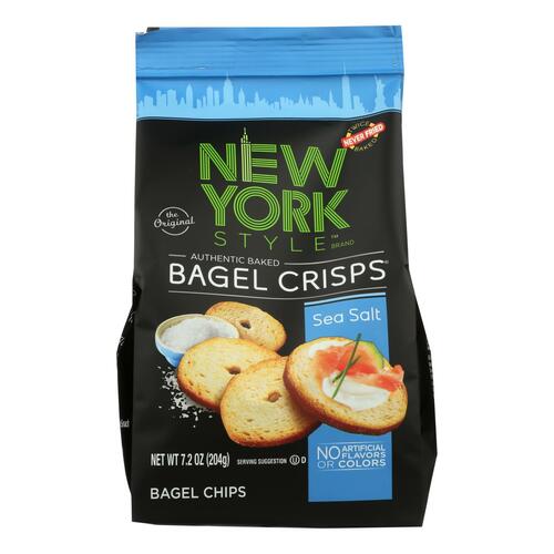 Sea Salt Authentic Baked Bagel Crisps Chips, Sea Salt - 081363002009