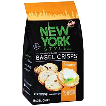 NEW YORK STYLE: Bagel Crisps Sesame, 7.2 oz - 0081363009008