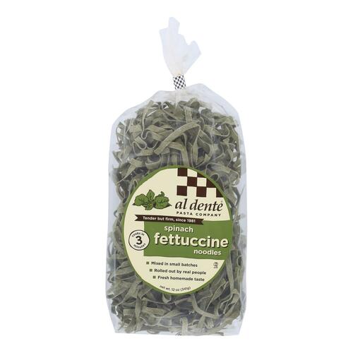 Al Dente - Fettuccine - Spinach - Case Of 6 - 12 Oz. - 081475347890