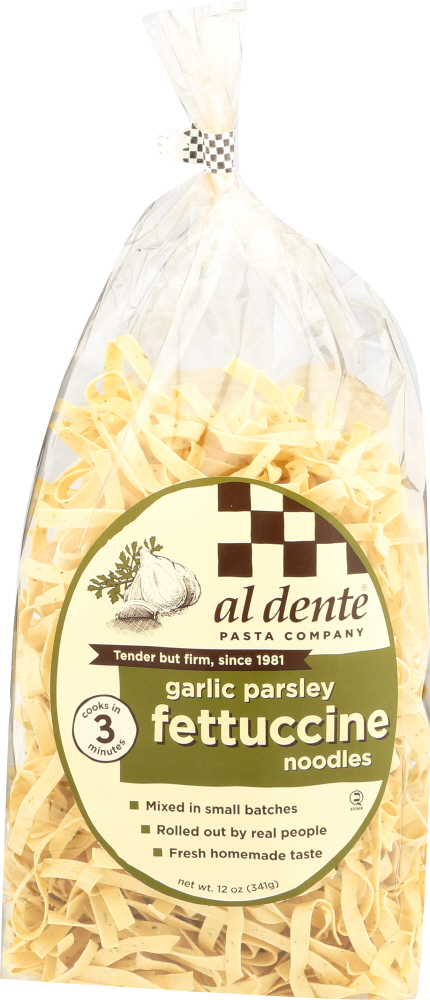 Al Dente - Fettuccine - Garlic Parsley - Case Of 6 - 12 Oz. - 0081475998474