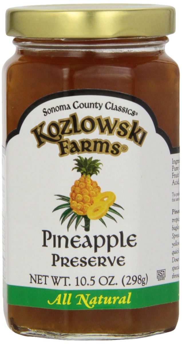 KOZLOWSKI FARMS: Pineapple Preserve, 10.5 oz - 0081867120056