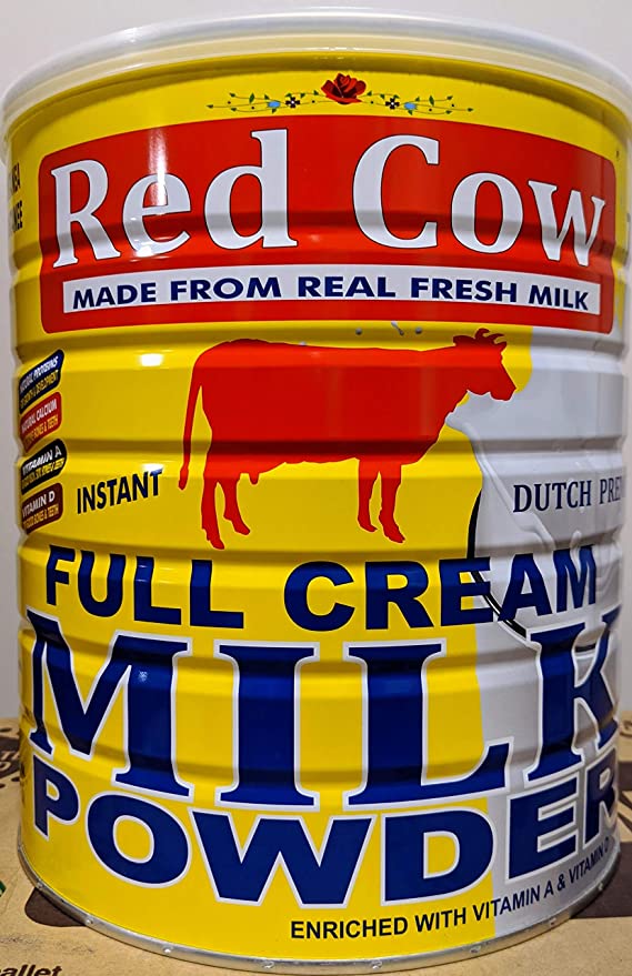 Red Cow Full Cream Milk Powder 2.5 Kg (5.5lb), Made From Real Fresh Milk, Product of Netherlands. - 081910506462