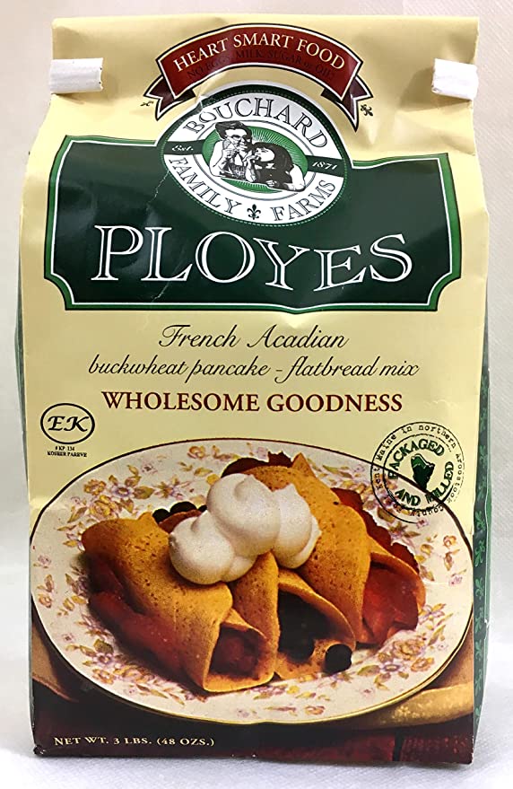 Ployes - French Acadian Buckwheat Pancake - Flatbread Mix, Large 3 Pound Bag - 082118555559