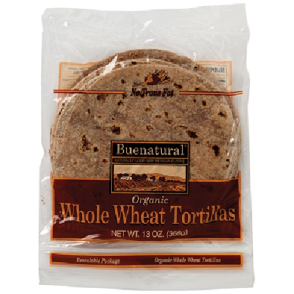 BUENATURAL: Organic Whole Wheat Tortillas, 13 oz - 0082256724107