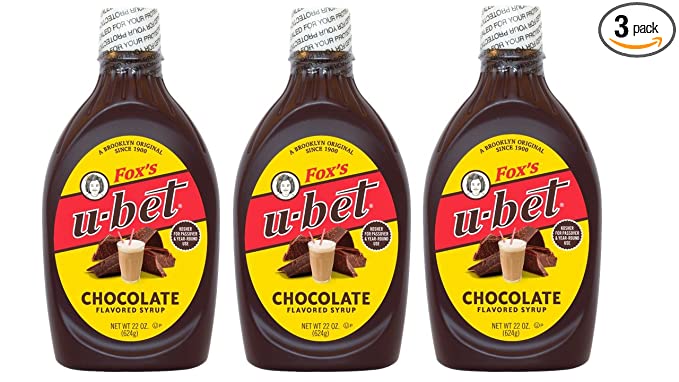 Fox's U-bet 22-oz. Original Chocolate Syrup (Pack of 3) - 082272765061