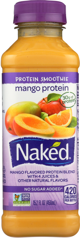 NAKED JUICE: Protein Smoothie Mango, 15.20 oz - 0082592632289