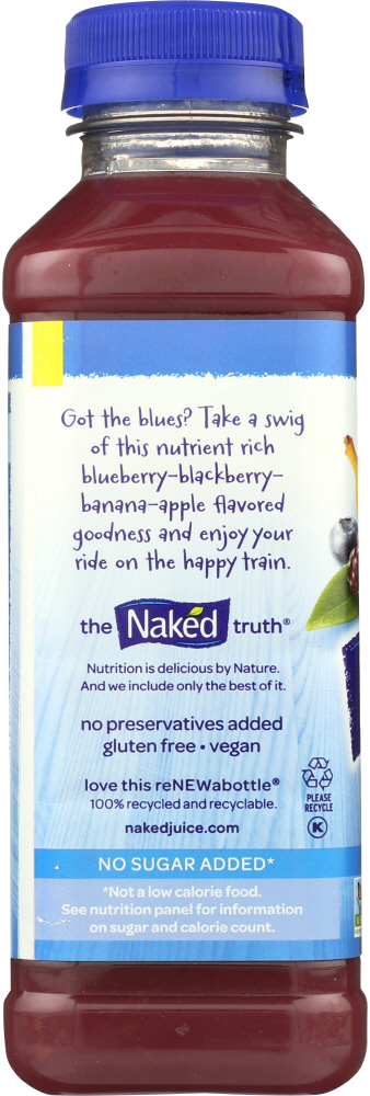 NAKED: Blue Machine 100% Juice Smoothie, 15.2 oz - 0082592727152