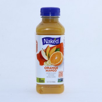 Naked, 100% juice, orange mango - 0082592920157