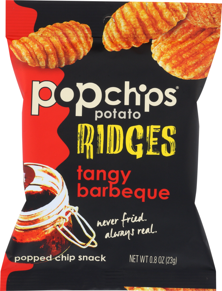 POPCHIPS: Chips Ridges Tangy Barbeque, 0.8 oz - 0082666701125