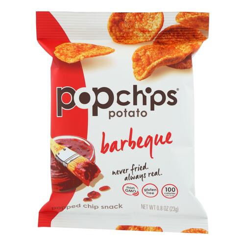 POPCHIPS: Barbeque Potato Popped Chip Snack, 0.8 oz - 0082666722007