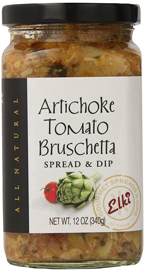 Elki's Gourmet Artichoke Tomato Bruschetta, 12 Ounce - 082876000919