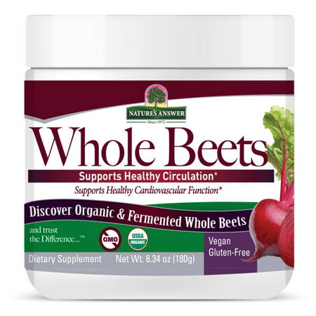 Nature s Answer Whole Beet Root Powder Organic & Fermented 6.34oz - 083000269103