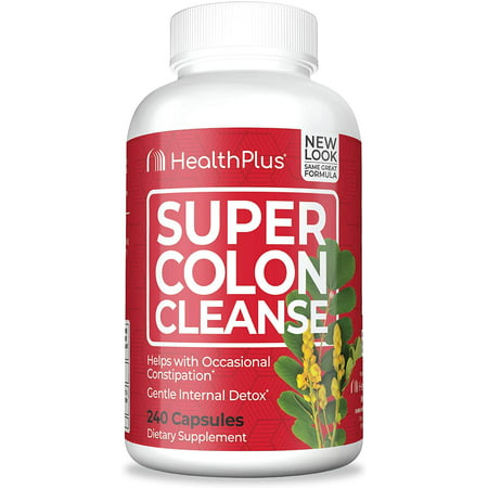 Health Plus Inc Super Colon Cleanse 530 mg 240 Capsules, Package may vary (B00B8Z2XY2) - 083502087656