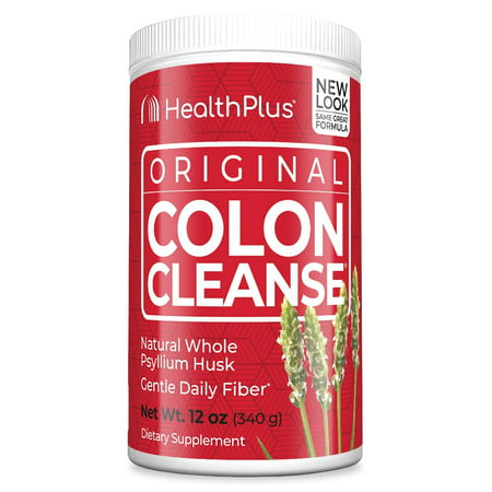 Health Plus Colon Cleanse - Natural Daily Fiber - Gluten Free, Detox, Heart Healthy (12 Ounces, 48 Servings) (B005XJTNTW) - 083502123453
