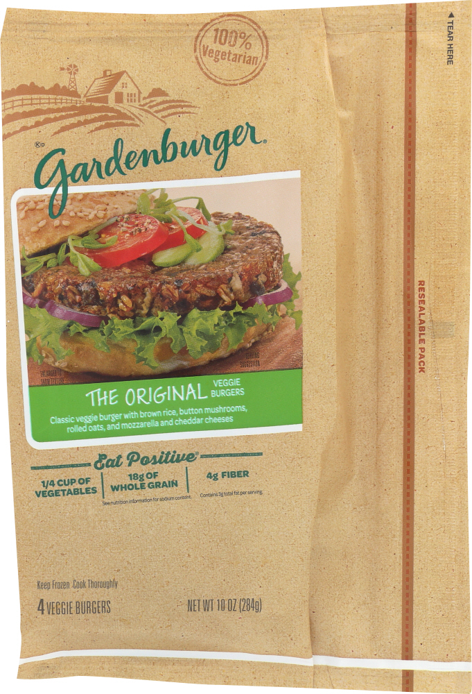 Gardenburger Veggie Burgers Original 10Oz - 00084059100058