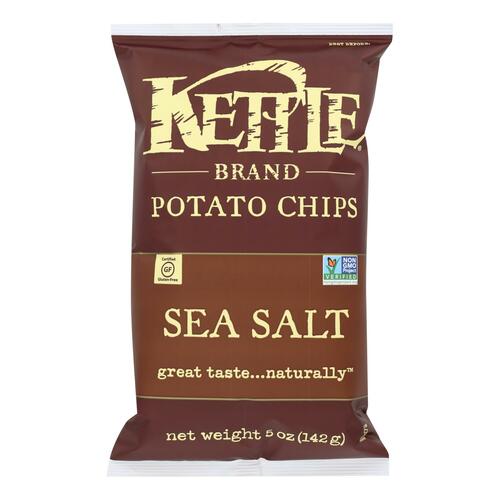 KETTLE BRAND: Potato Chips Sea Salt, 5 oz - 0084114009982