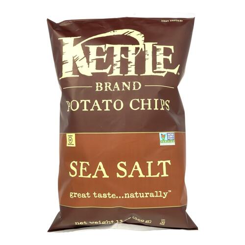 KETTLE FOODS: Sea Salt Potato Chips, 13 oz - 0084114032164