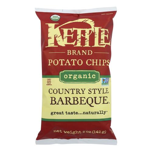KETTLE BRAND: Organic Potato Chips Country Style Barbeque, 5 oz - 0084114100061