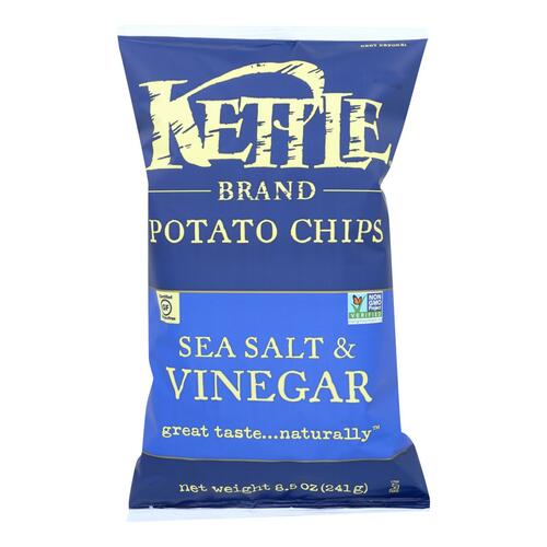 KETTLE BRAND: Potato Chips Sea Salt and Vinegar, 8.5 oz - 0084114108142