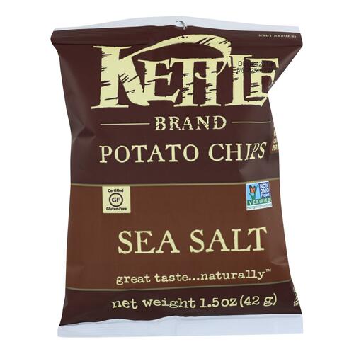 Kettle Brand Potato Chips - Sea Salt - 1.5 Oz - Case Of 24 - 084114112699