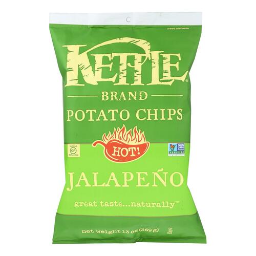 Kettle Brand - Potato Chips Jalapeno - Case Of 9 - 13 Oz - 0084114123572