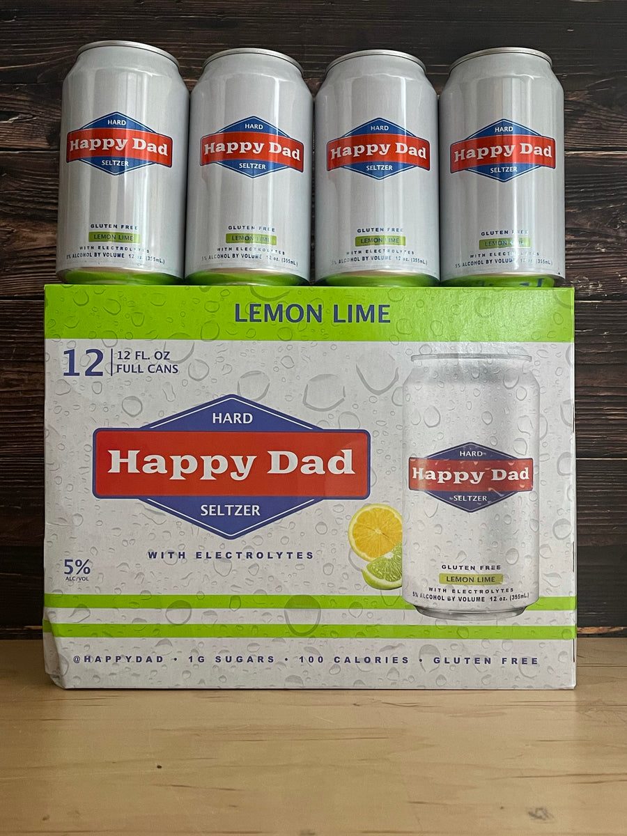 Happy Dad Hard Seltzer Lemon Lime Flavour Only (2022 Release) - 084173968008