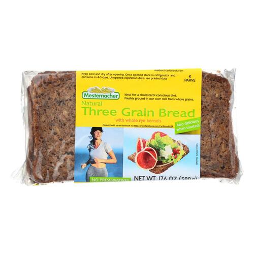 Natural Three Grain Bread With Whole Rye Kernels - 084213000736