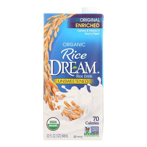 Rice Dream Organic Rice Drink - Original - Case Of 12 - 32 Fl Oz. - 084253222112