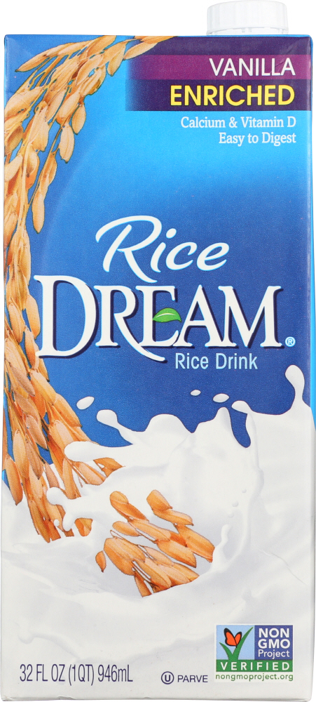 RICE DREAM: Rice Drink Enriched Vanilla, 32 Oz - 0084253222167
