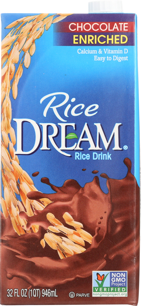 DREAM: Rice Dream Enriched Chocolate Rice Drink, 32 fo - 0084253222174